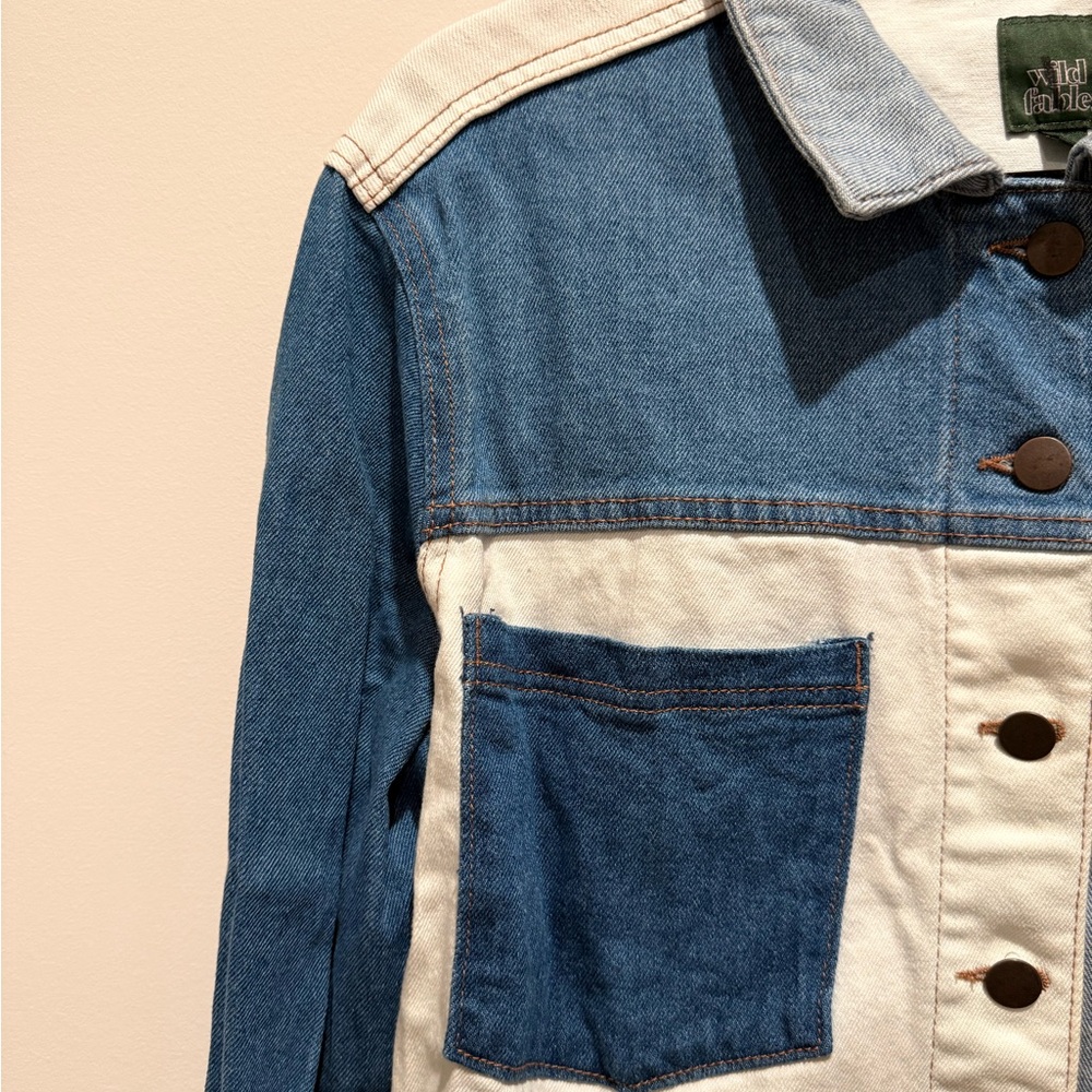 Wild Fable Multicolor Denim Jacket - image 4